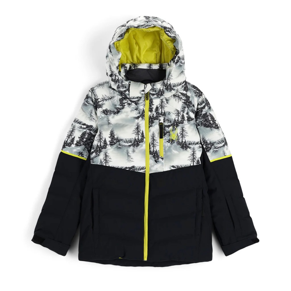boys spyder printed ski jacket